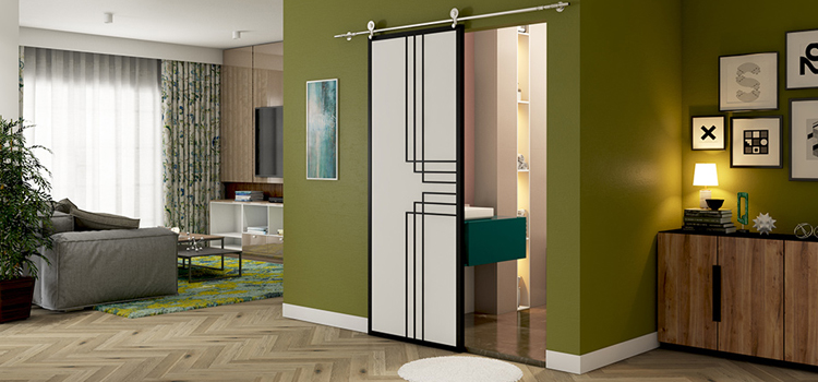 sliding bathroom door installation in Lomita
